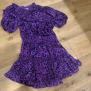 Buddy Love Vibrant Purple Animal Print dress